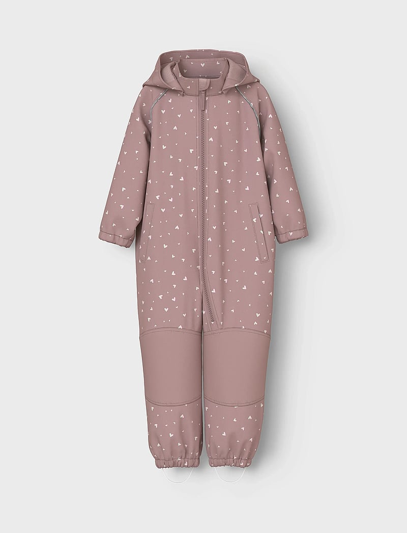 name it - NMFALFA08 SOFTSHELL SUIT FOIL 1FO NOOS - softshelloveraller - woodrose - 2
