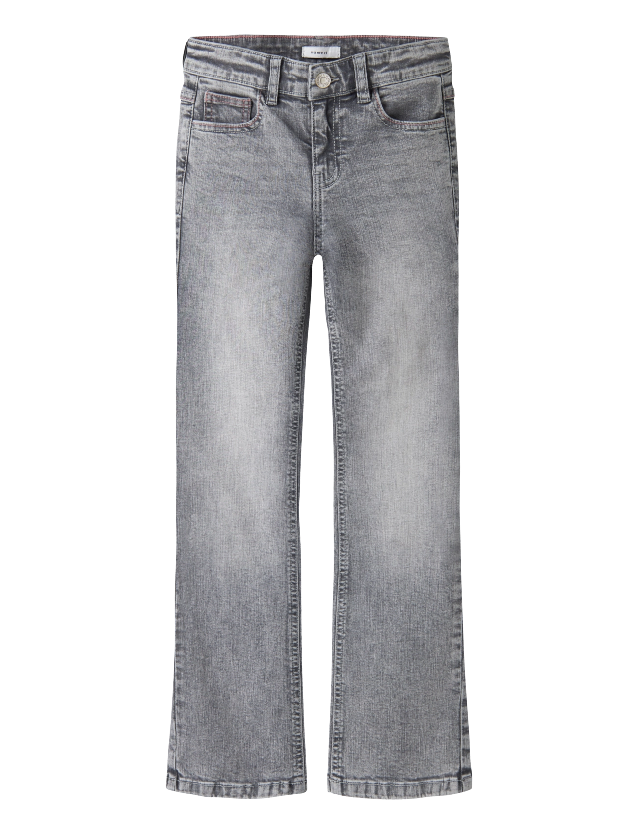 name it NKFPOLLY SKINNY BOOTCUT JEANS 8245-MD - Bootcut jeans - MEDIUM GREY DENIM / grey