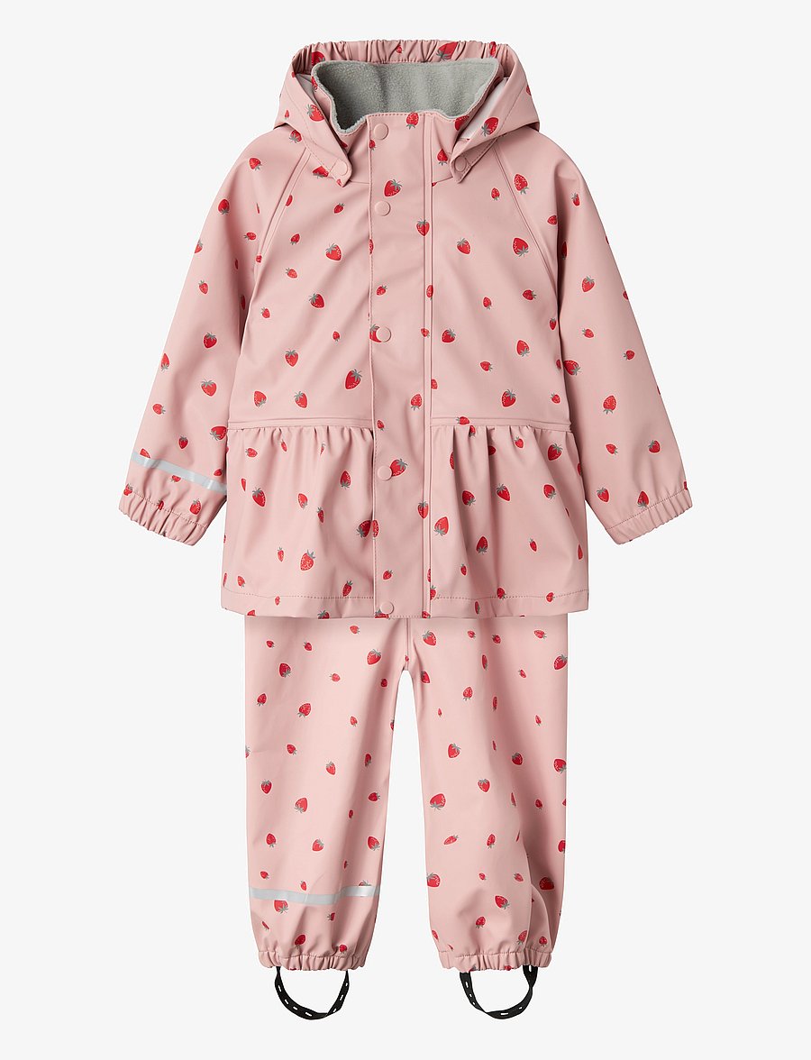 name it - NMFDRY10 RAIN SET AOP FO - pale mauve - 0