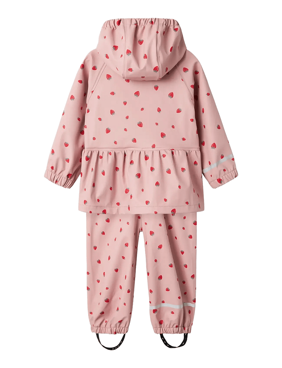 name it - NMFDRY10 RAIN SET AOP FO - pale mauve - 1