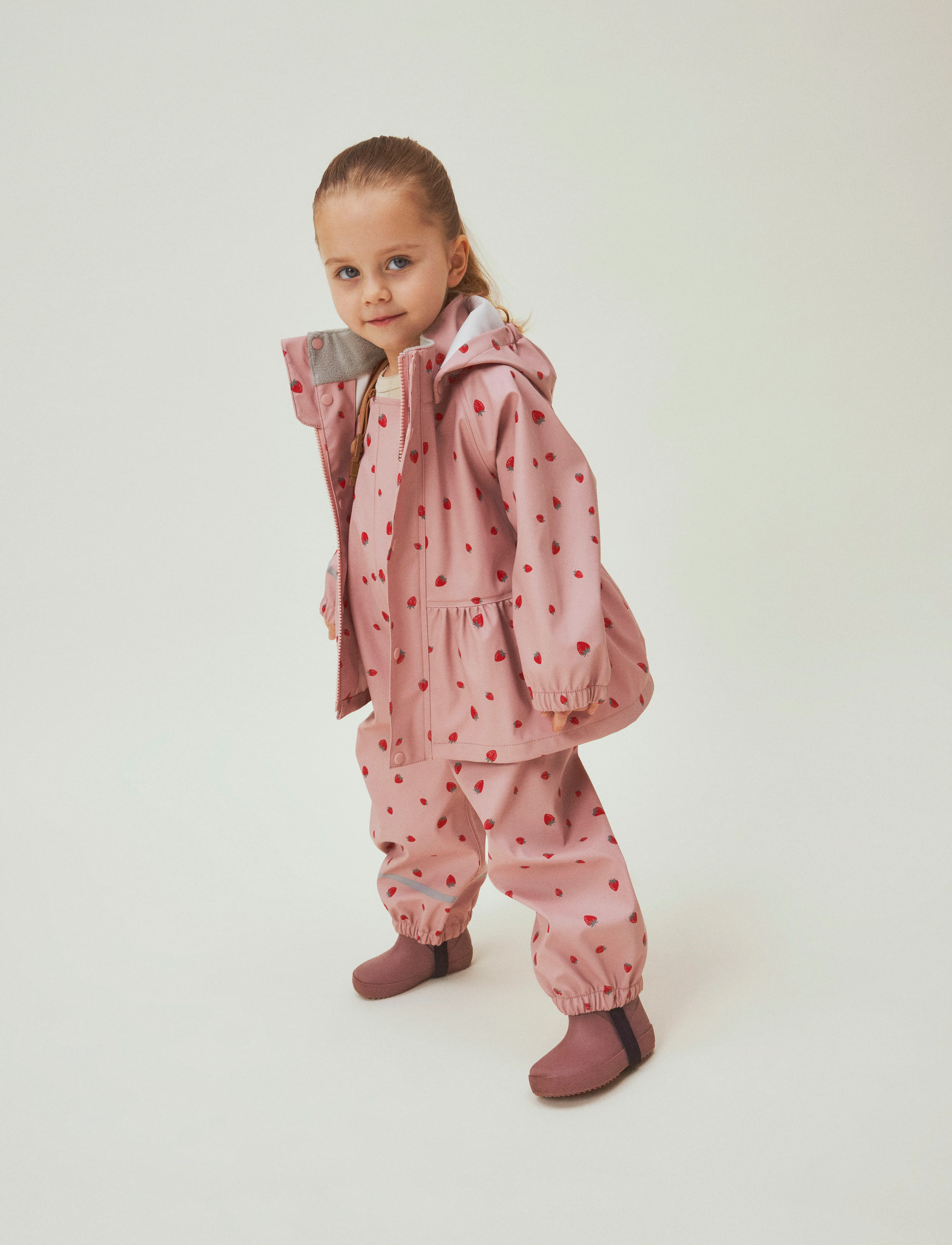 name it - NMFDRY10 RAIN SET AOP FO - pale mauve - 5