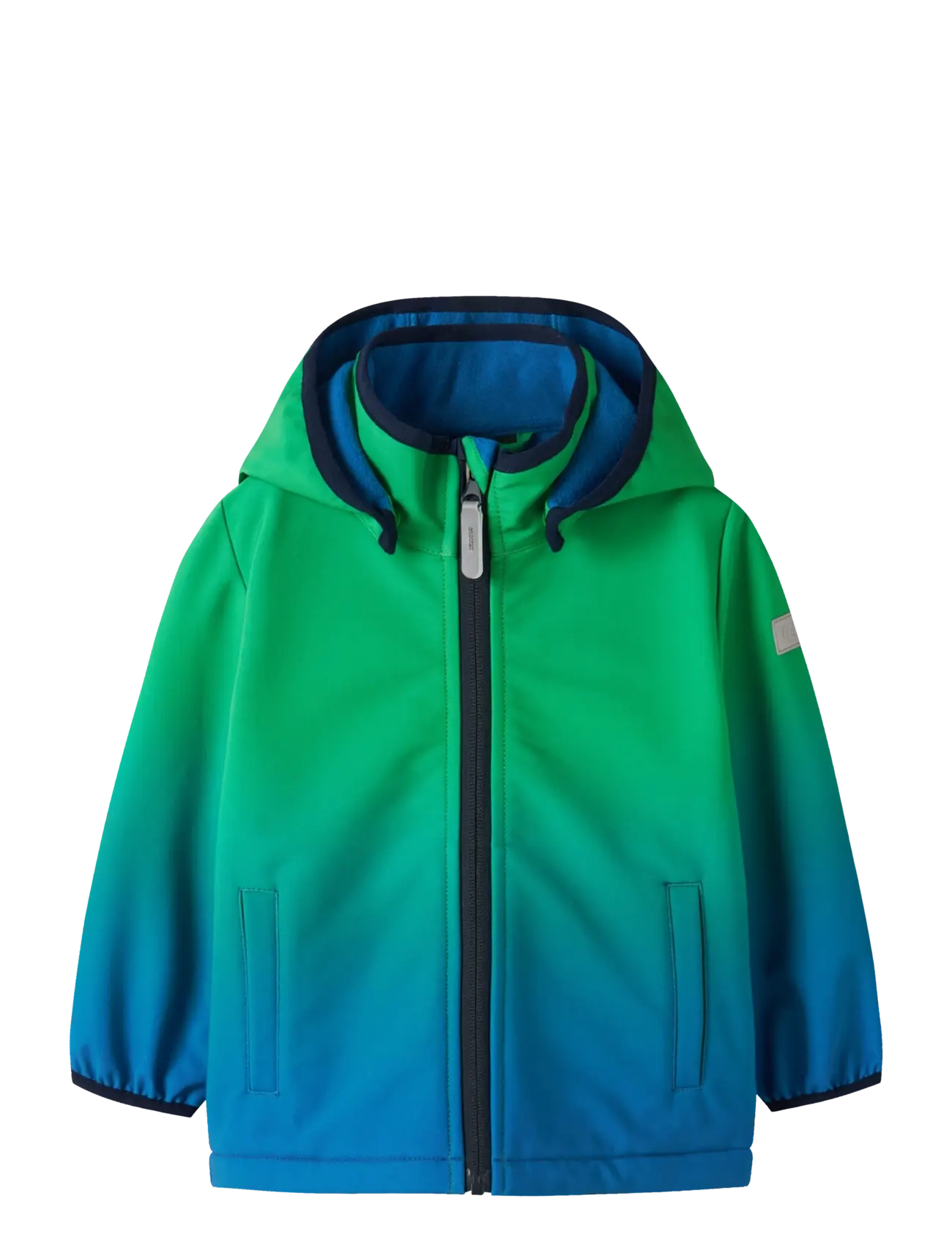name it NMMMALTA05 SOFTSHELL JACKET DIPDYE FO - Outerwear - IMPERIAL BLUE / green