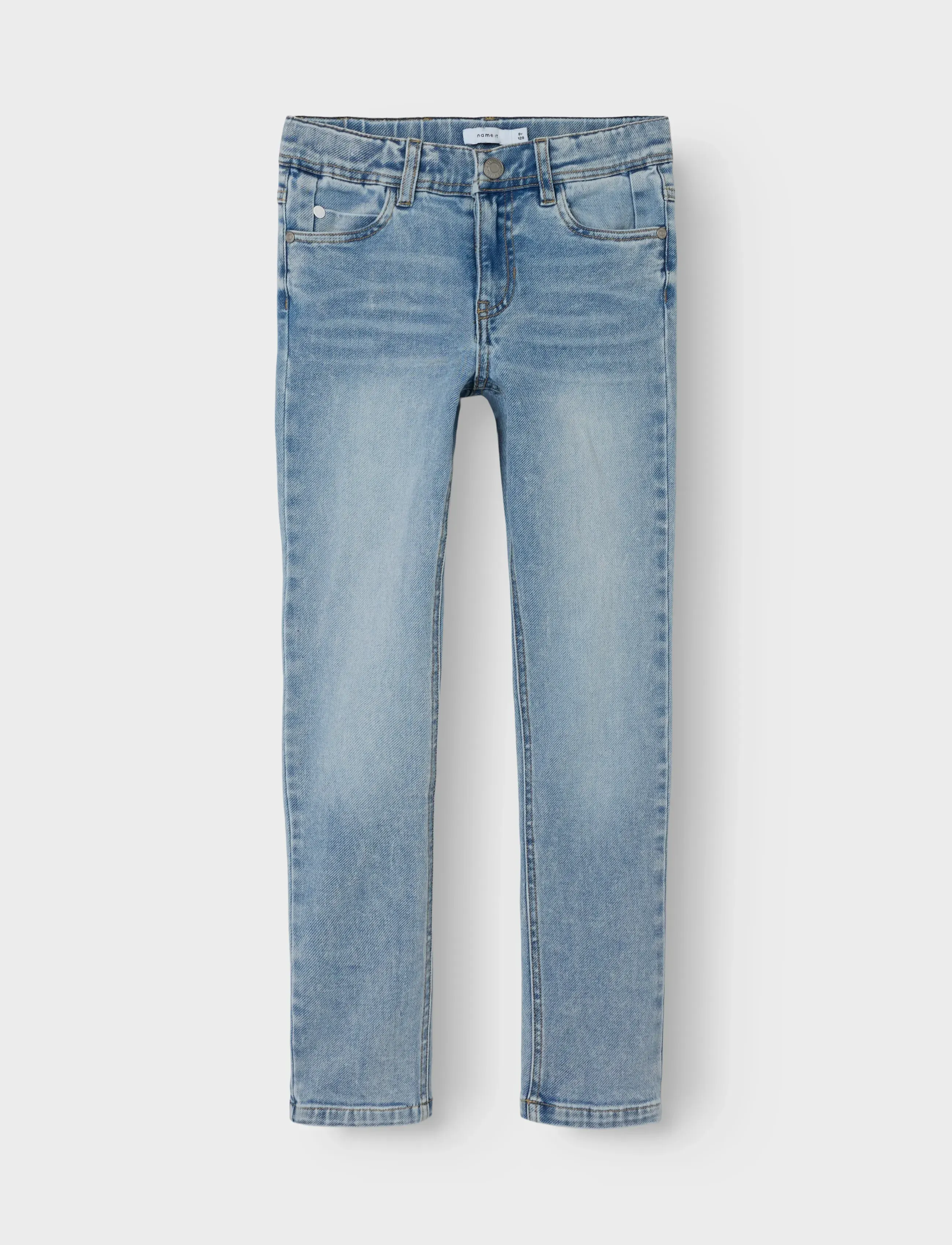 name it Nkmtheo Xslim Jeans 1280-Gy Noos, Børn, Slim Jeans, Blå, Str: 164