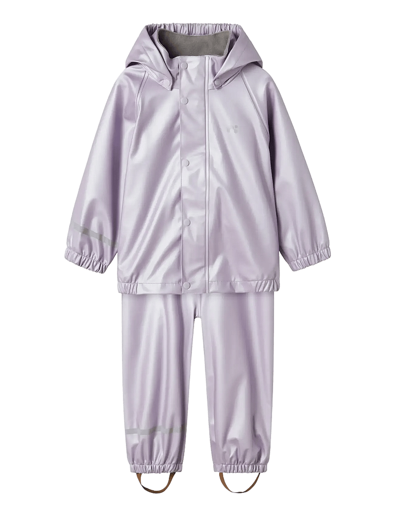 name it - NMFDRY10 RAIN SET METALLIC FO - regensets - misty lilac - 0