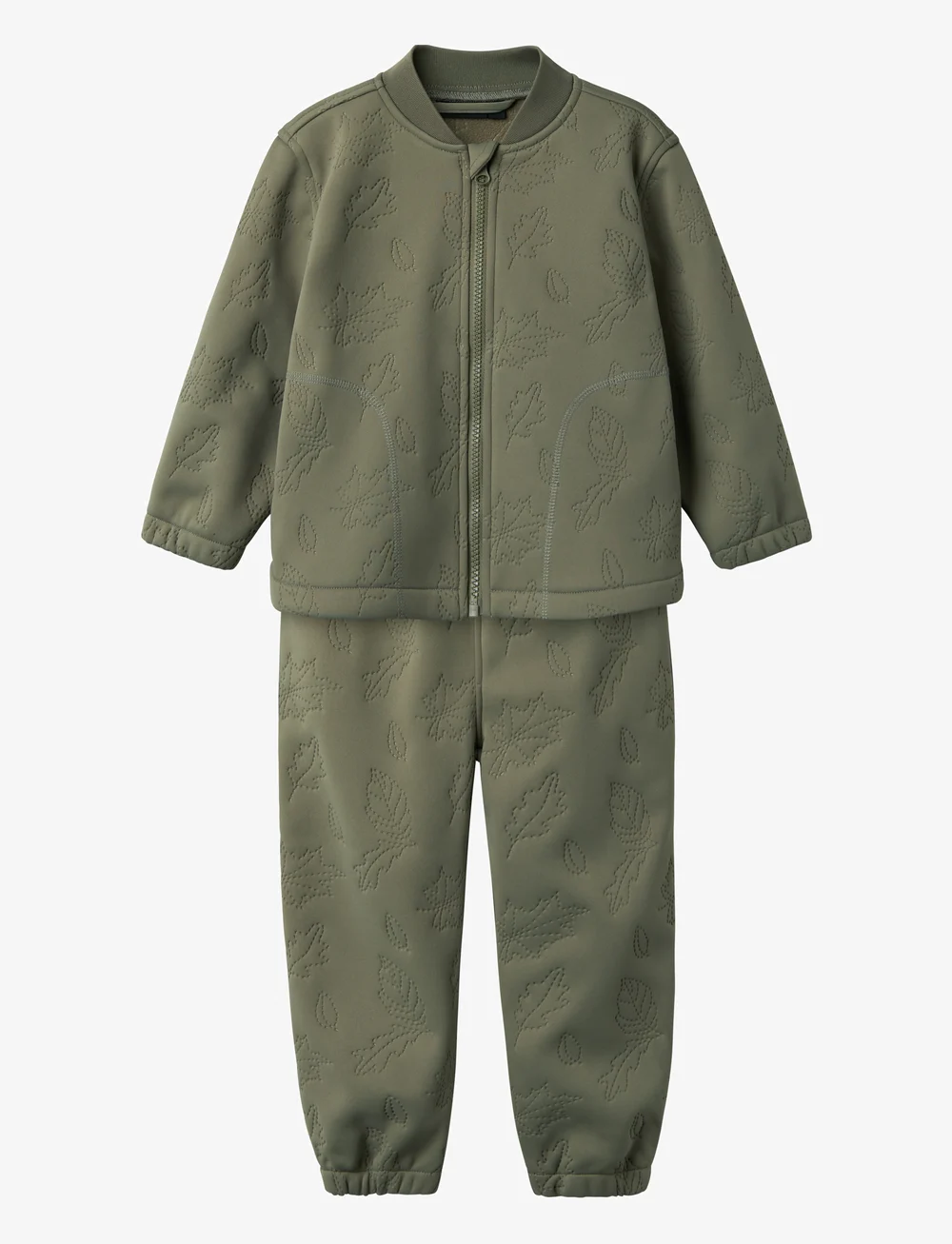 name it - NMMMARS QUILTED SET FO - joggingset - dusty olive - 0