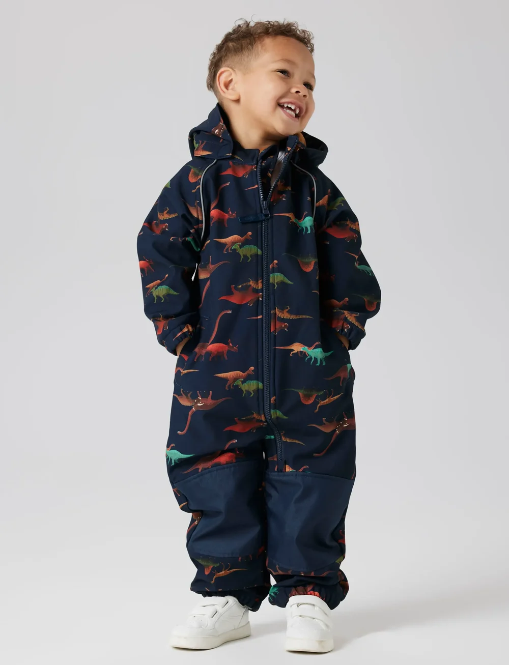 name it - NMMALFA08 SOFTSHELL SUIT AOP 1FO NOOS - softshell-overalls - dark sapphire - 2