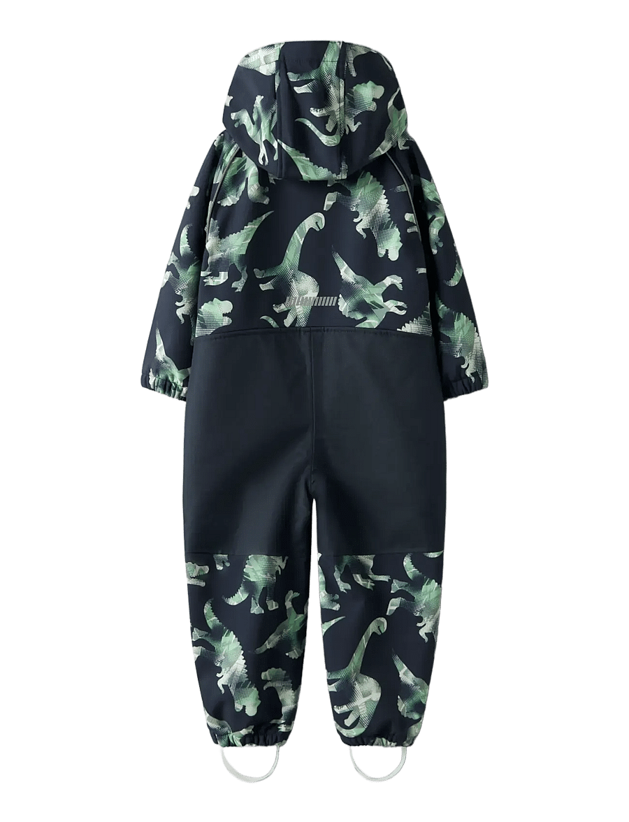 name it - NMMALFA08 SOFTSHELL SUIT AOP 1FO NOOS - softshell kombinezoni - dark sapphire - 1