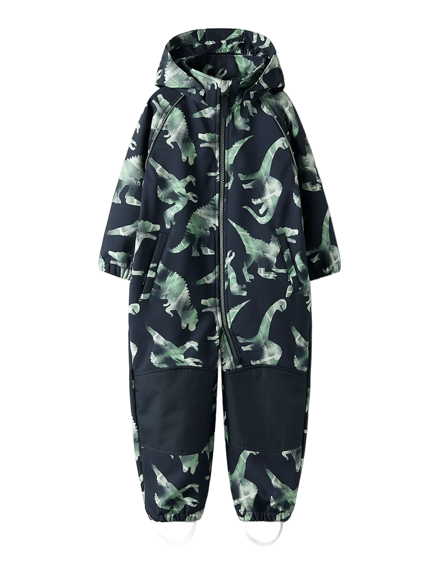 name it - NMMALFA08 SOFTSHELL SUIT AOP 1FO NOOS - softshell kombinezoni - dark sapphire - 2