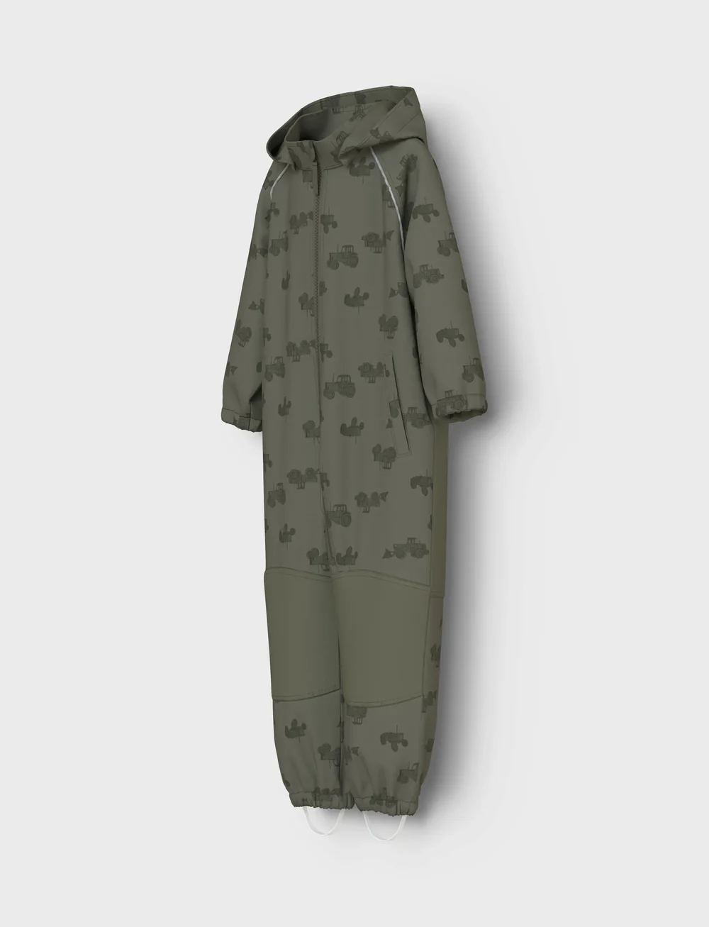 name it - NMMALFA08 SOFTSHELL SUIT AOP 1FO NOOS - softshell-overalls - dusty olive - 0