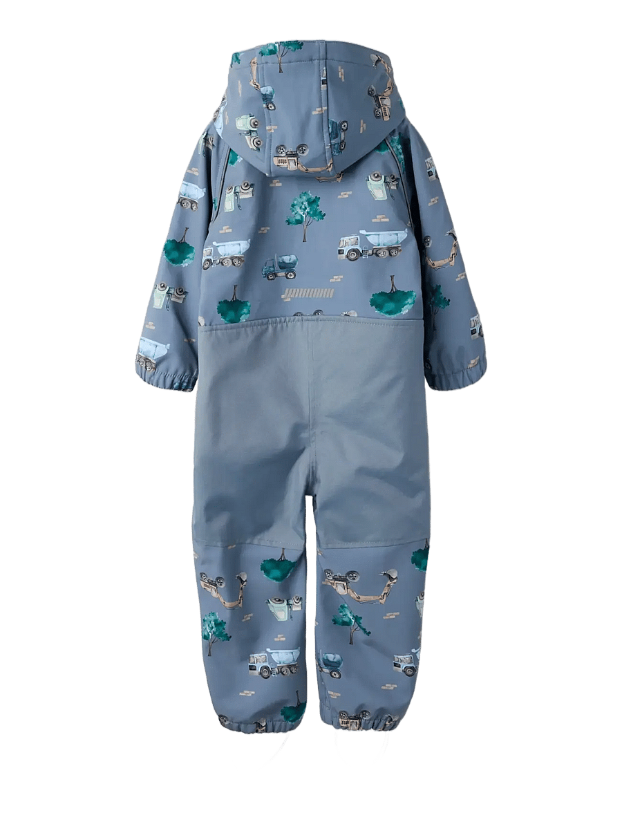 name it - NMMALFA08 SOFTSHELL SUIT AOP 1FO NOOS - softshell dragter - flint stone - 1