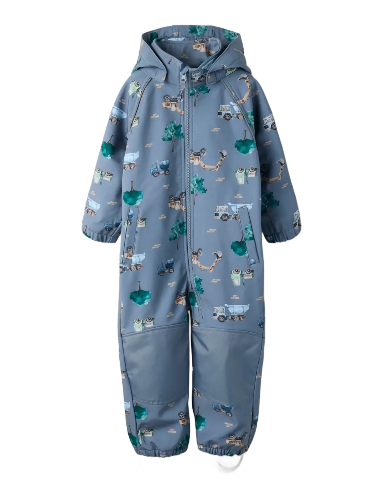 name it - NMMALFA08 SOFTSHELL SUIT AOP 1FO NOOS - softshell dragter - flint stone - 2