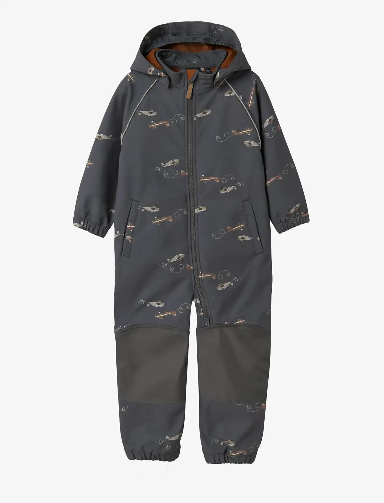 name it - NMMALFA08 SOFTSHELL SUIT AOP 1FO NOOS - softshell-overalls - grey pinstripe - 0