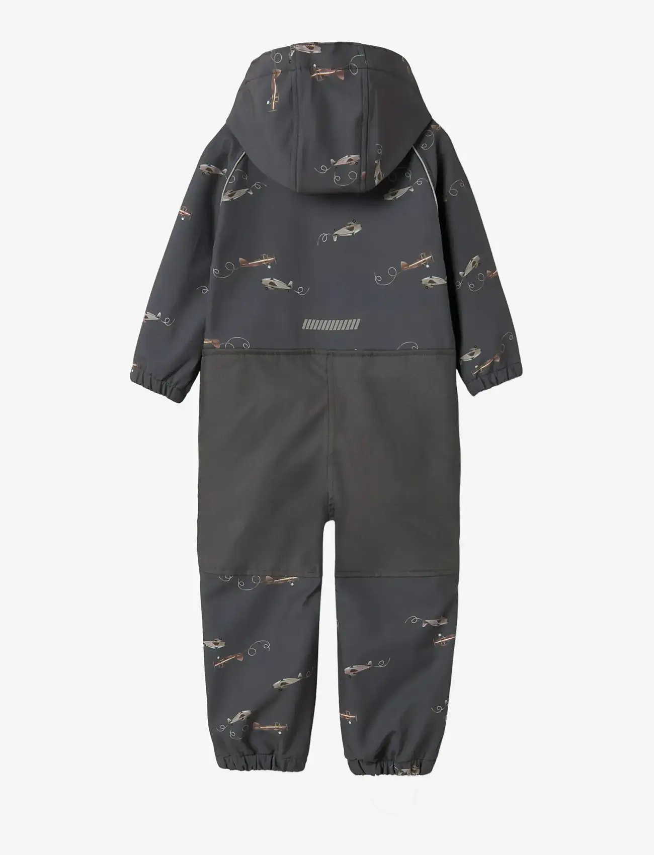 name it - NMMALFA08 SOFTSHELL SUIT AOP 1FO NOOS - softshell-overalls - grey pinstripe - 1