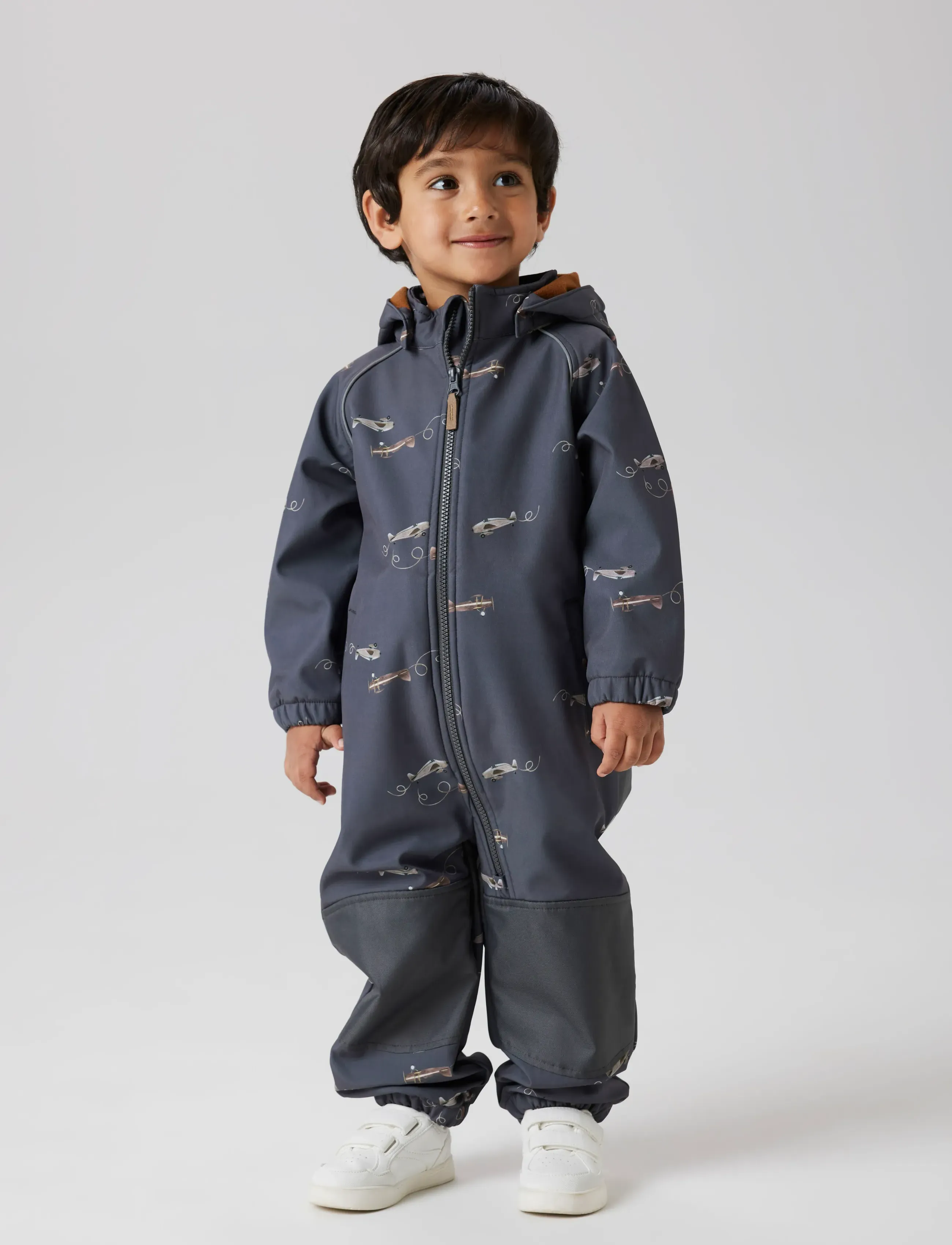 name it - NMMALFA08 SOFTSHELL SUIT AOP 1FO NOOS - softshell kombed - grey pinstripe - 2
