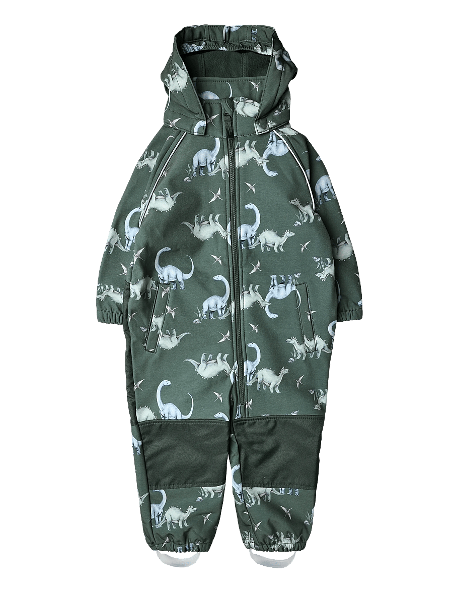 name it - NMMALFA08 SOFTSHELL SUIT AOP 1FO NOOS - softshelloveraller - jungle green - 0