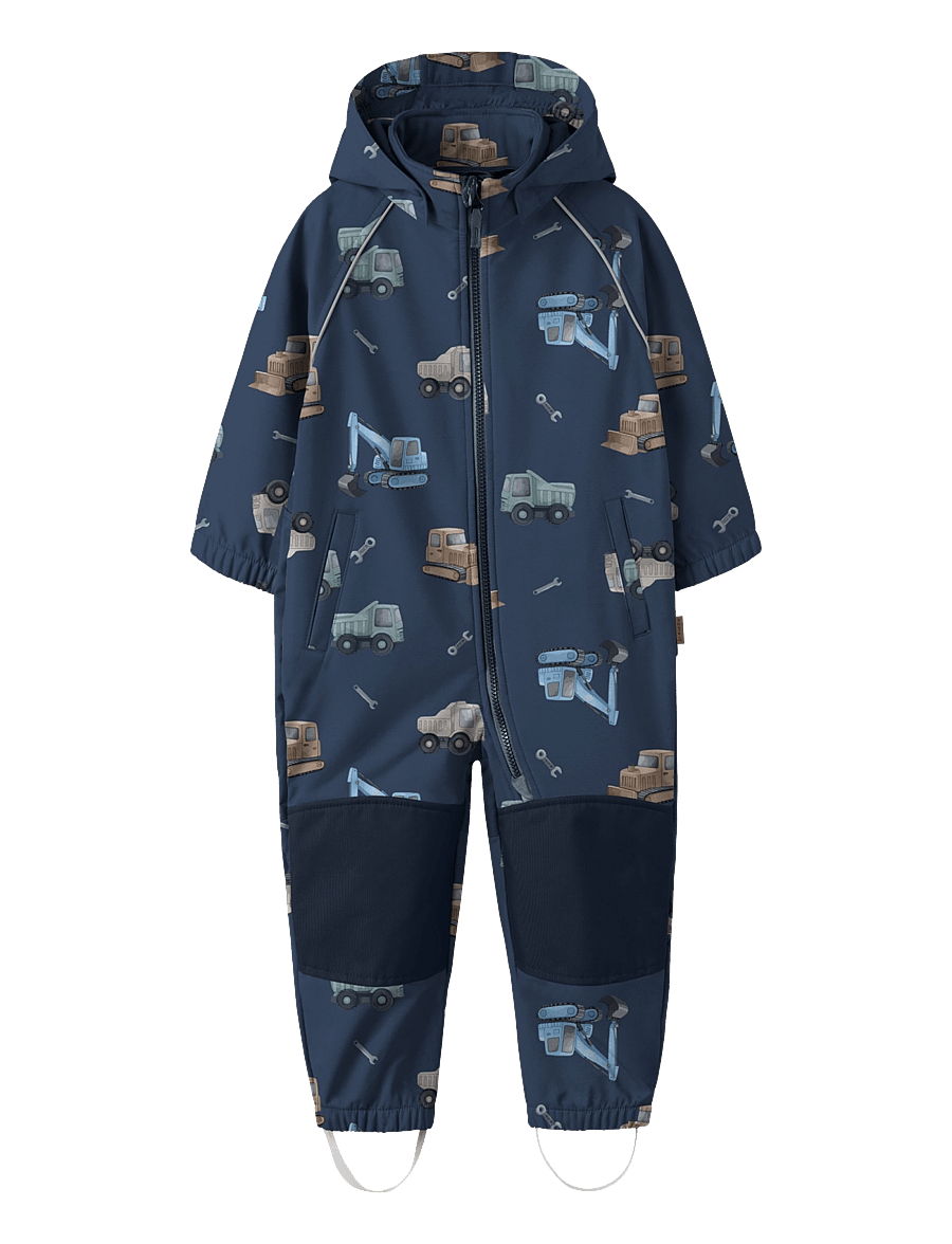 name it - NMMALFA08 SOFTSHELL SUIT AOP 1FO NOOS - softshell dragter - oceana - 0