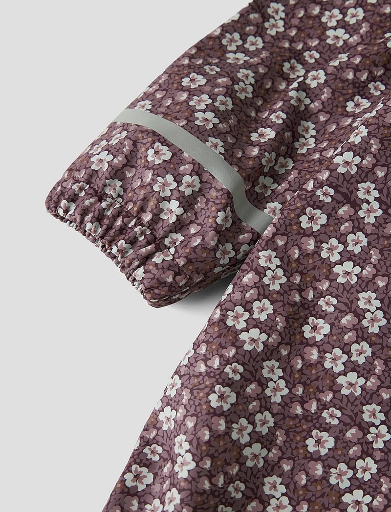 name it - NMFDRY10 RAIN SUIT FLEECE AOP FO - regnoveraller - fig - 3