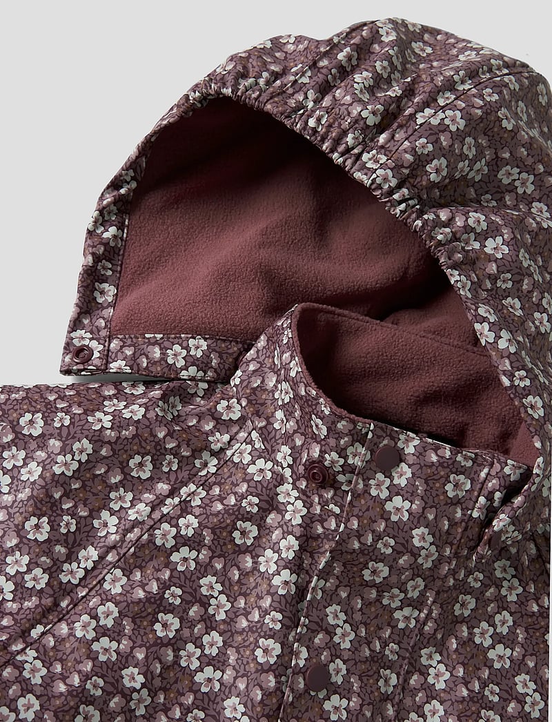 name it - NMFDRY10 RAIN SUIT FLEECE AOP FO - regnoveraller - fig - 4