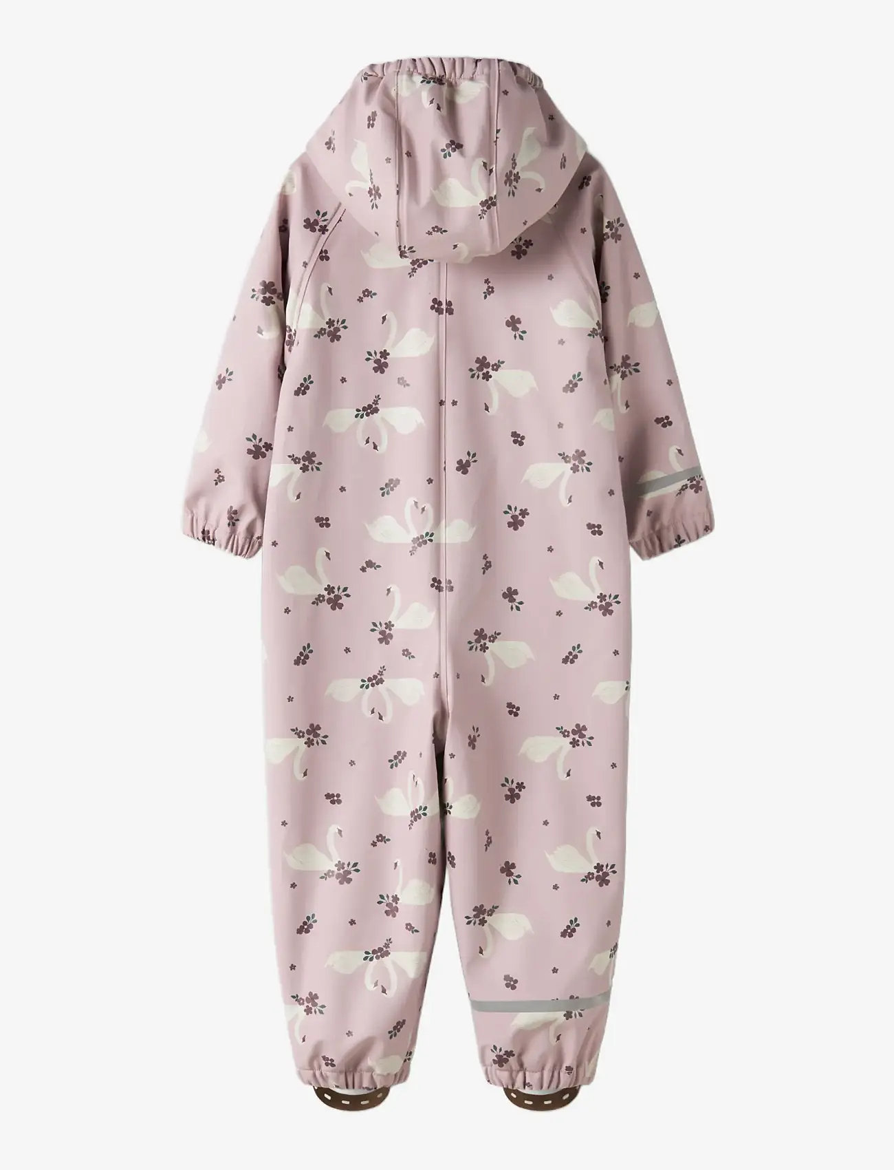 name it - NMFDRY10 RAIN SUIT FLEECE AOP FO - rainwear coveralls - keepsake lilac - 1