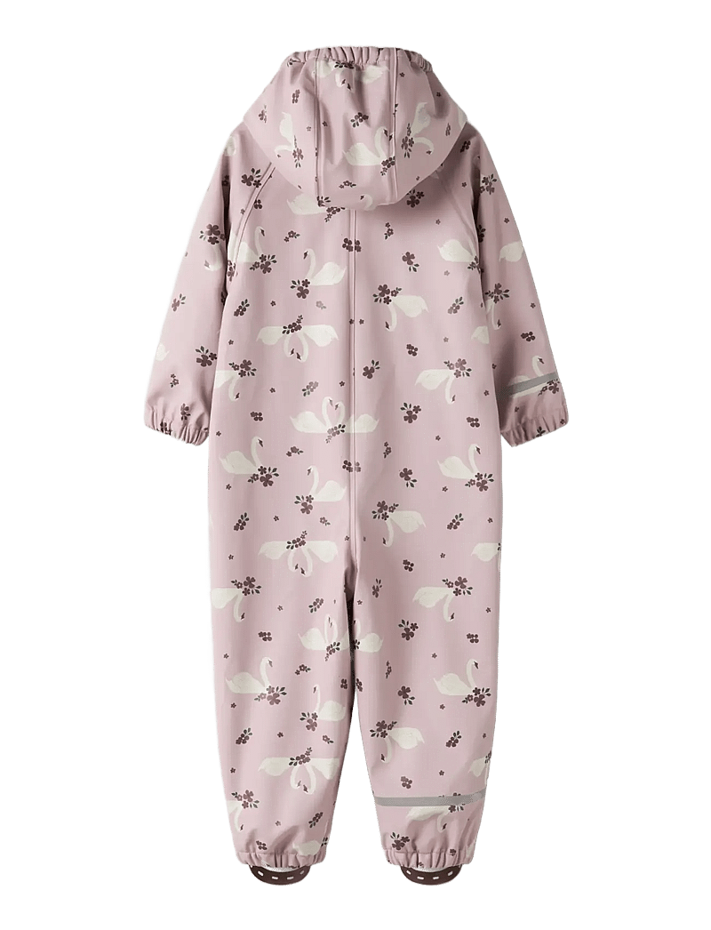 name it - NMFDRY10 RAIN SUIT FLEECE AOP FO - lietus valkā kombinezoni - keepsake lilac - 1