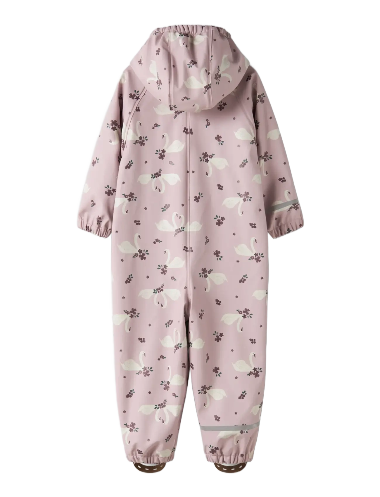 name it - NMFDRY10 RAIN SUIT FLEECE AOP FO - flyverdragter - keepsake lilac - 1