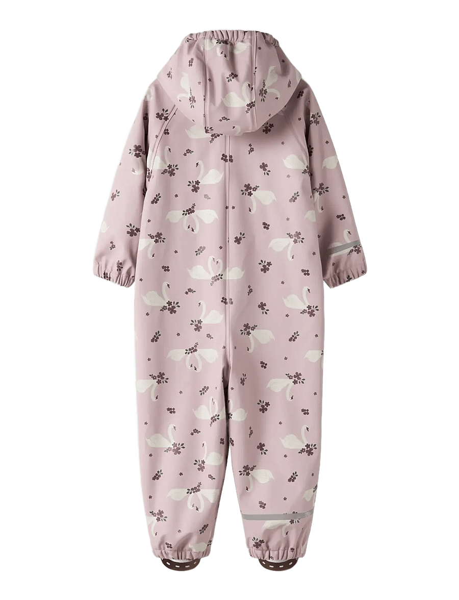 name it - NMFDRY10 RAIN SUIT FLEECE AOP FO - regenschutzanzüge - keepsake lilac - 1