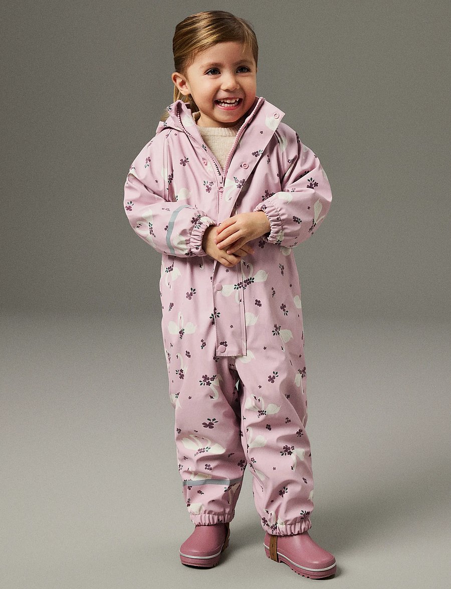 name it - NMFDRY10 RAIN SUIT FLEECE AOP FO - regenschutzanzüge - keepsake lilac - 5
