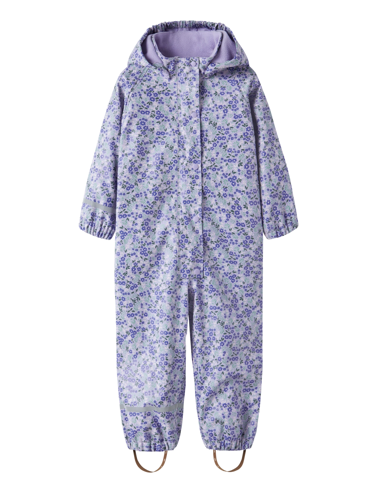 name it Nmfdry10 Rain Suit Fleece Aop Fo, 98, Purple, Overalls > Overalls Til Regntøj, Børn