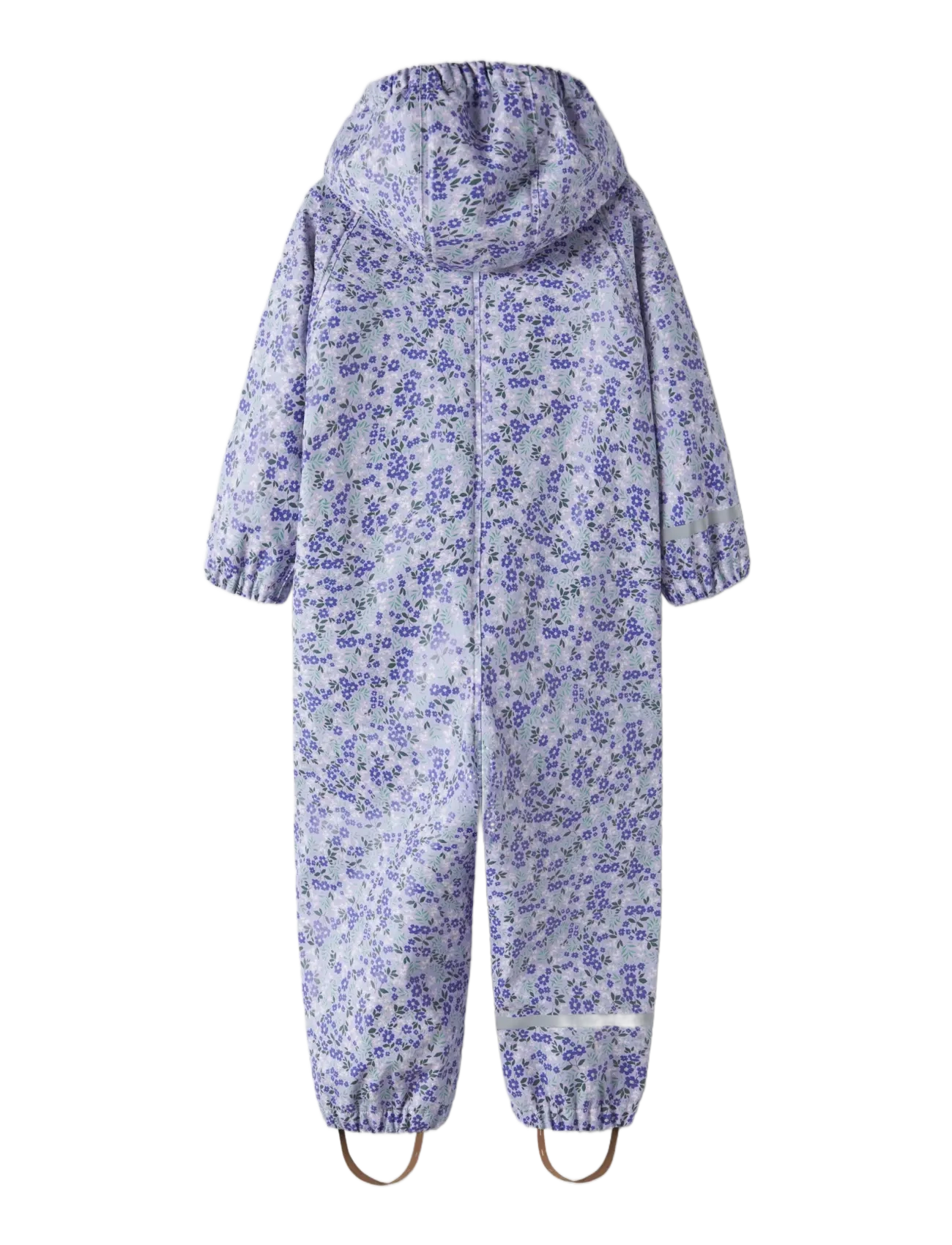 name it - NMFDRY10 RAIN SUIT FLEECE AOP FO - regndragter - lavender - 1