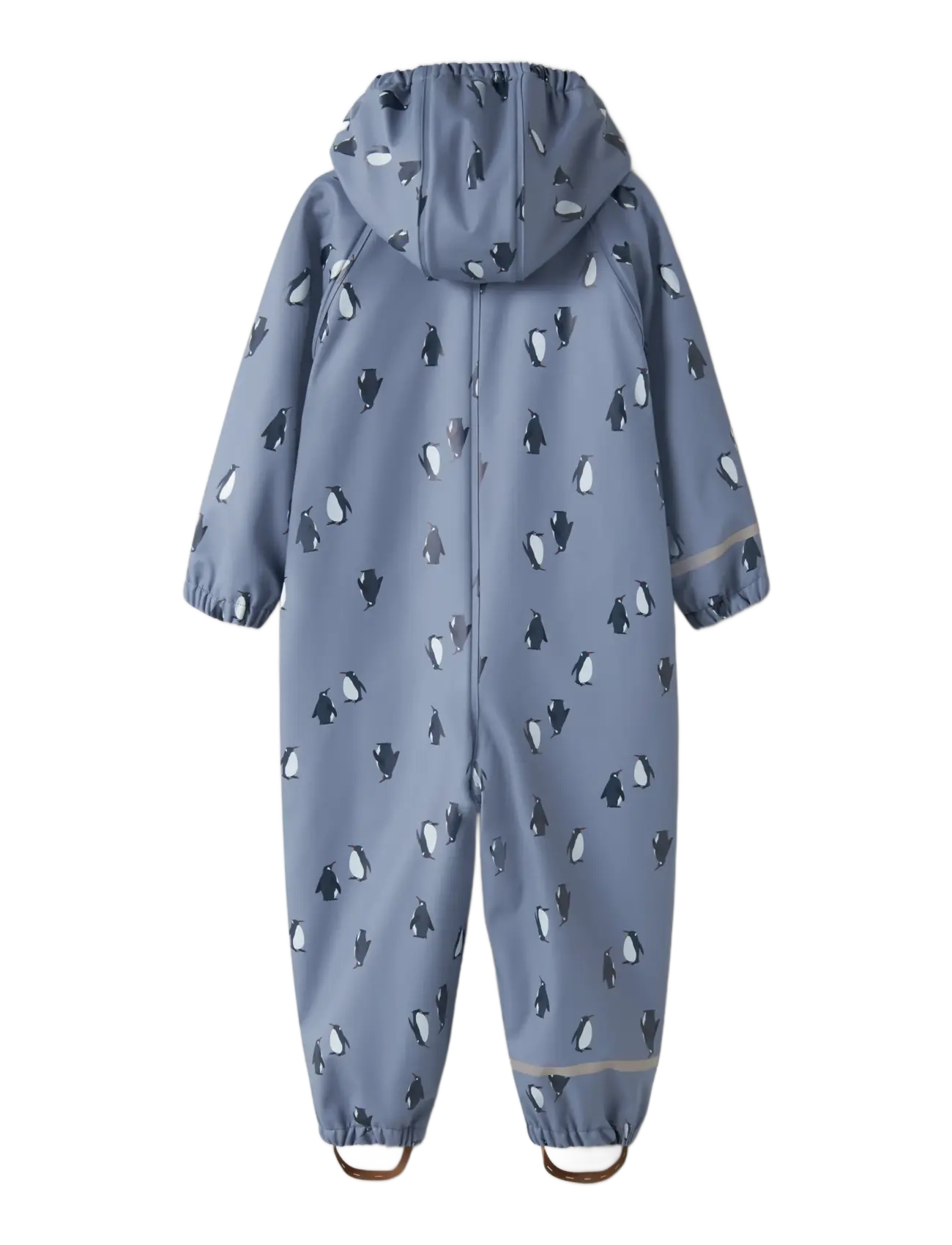 name it - NMMDRY10 RAIN SUIT FLEECE AOP FO - country blue - 1