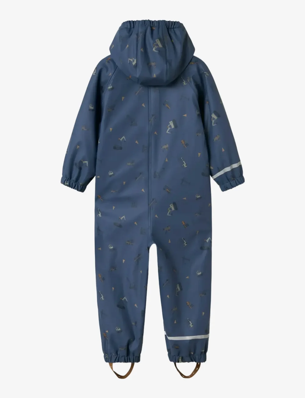 name it - NMMDRY10 RAIN SUIT FLEECE AOP FO - regenschutzanzüge - vintage indigo - 2