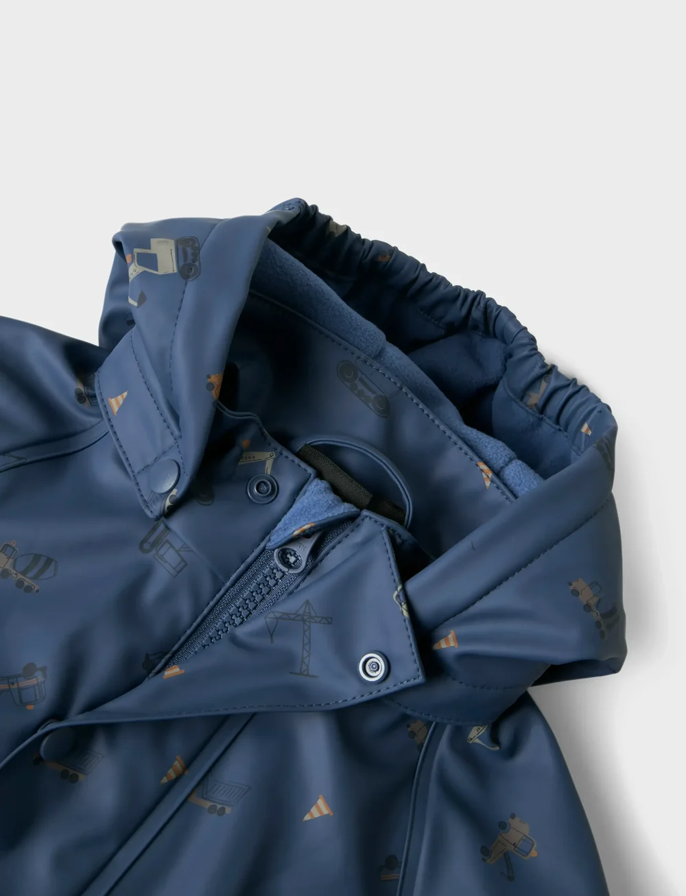 name it - NMMDRY10 RAIN SUIT FLEECE AOP FO - regenschutzanzüge - vintage indigo - 3