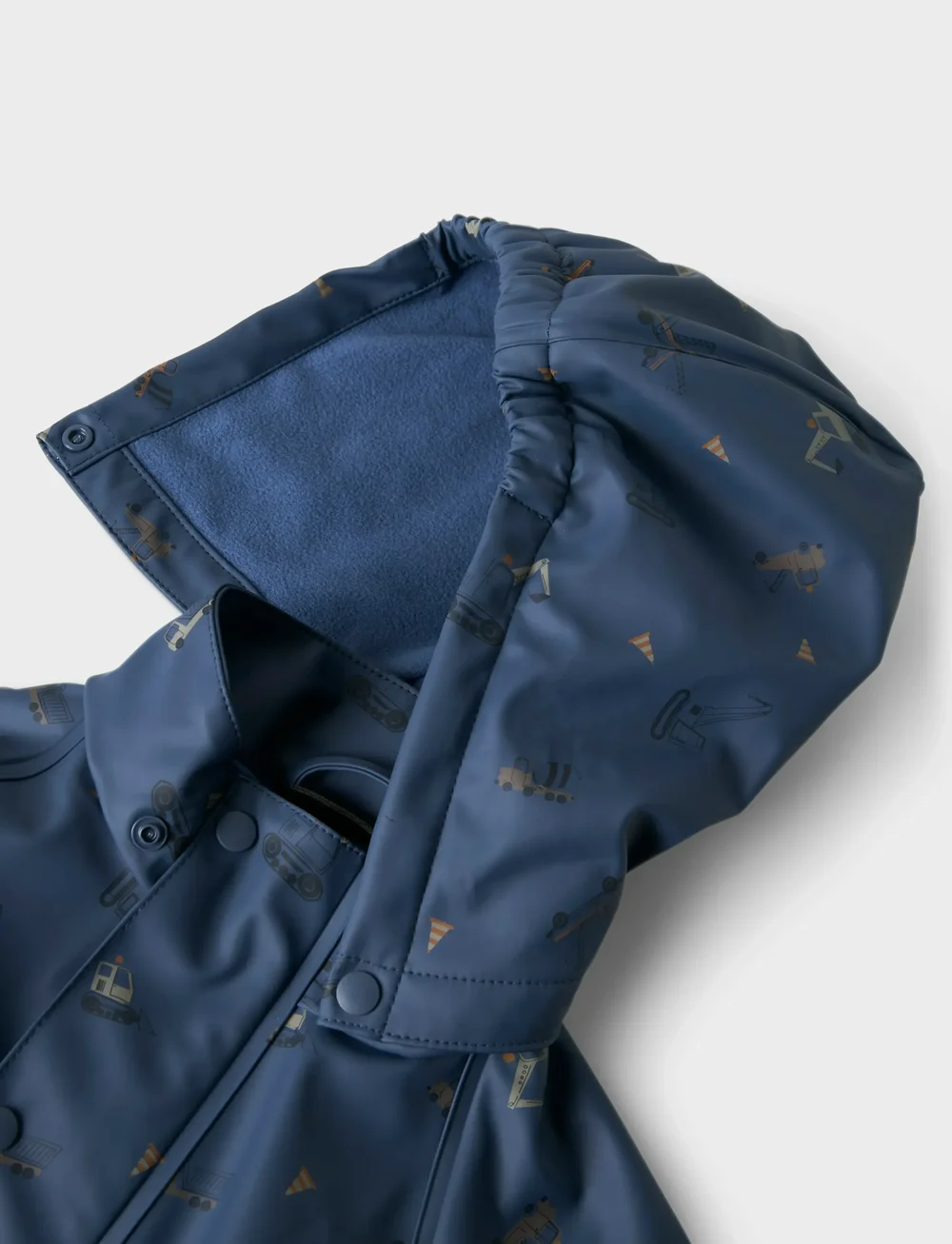 name it - NMMDRY10 RAIN SUIT FLEECE AOP FO - regenschutzanzüge - vintage indigo - 4