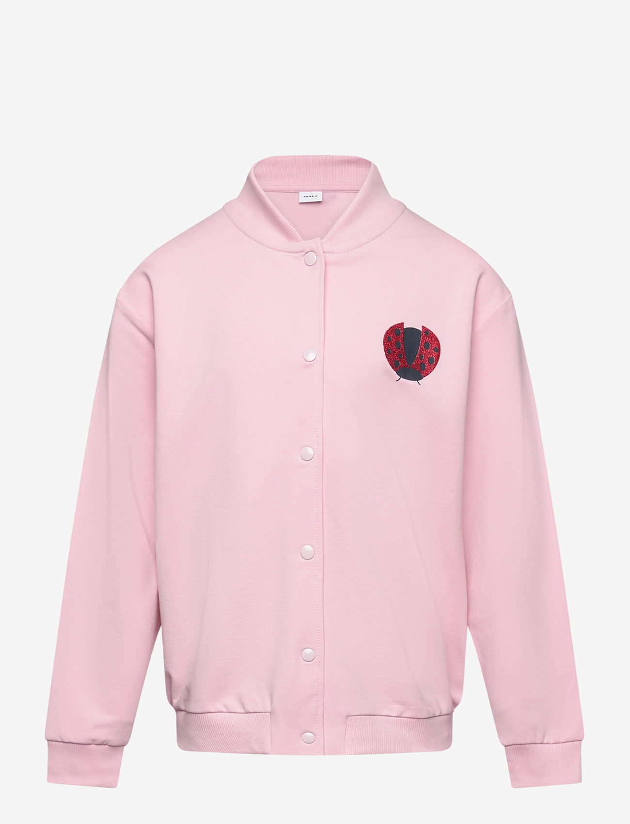 name it - NMFFLORENCA LS NREG SWE CARD UNB - parfait pink - 0