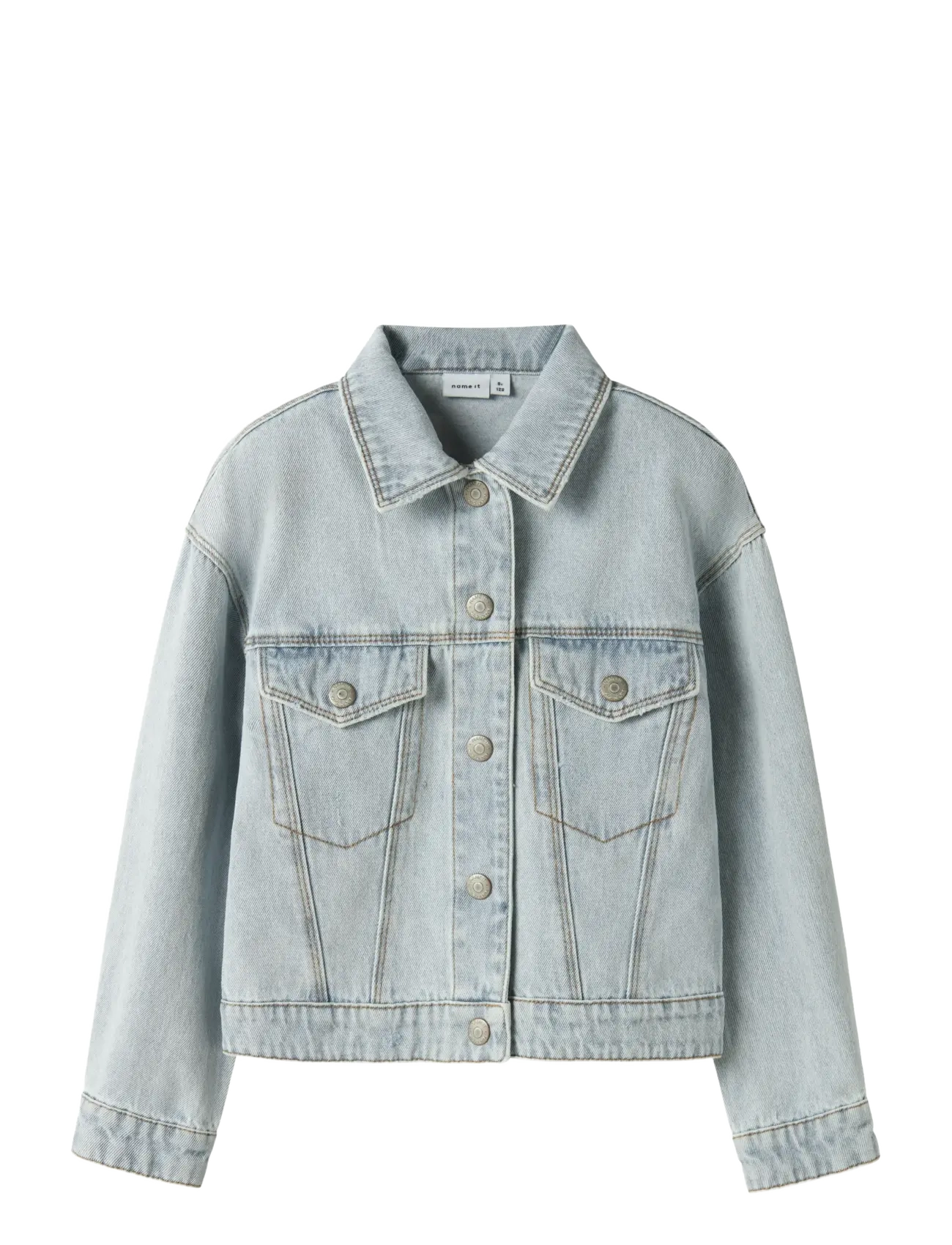 name it NKFMILA DNM JACKET 8510-ZA NOOS - Frühlingsjacken - LIGHT BLUE BLEACHED DENIM / blue