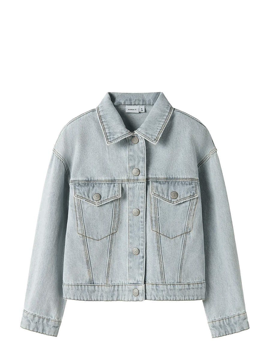 name it - NKFMILA DNM JACKET 8510-ZA NOOS - jeansjacken - light blue bleached denim - 1