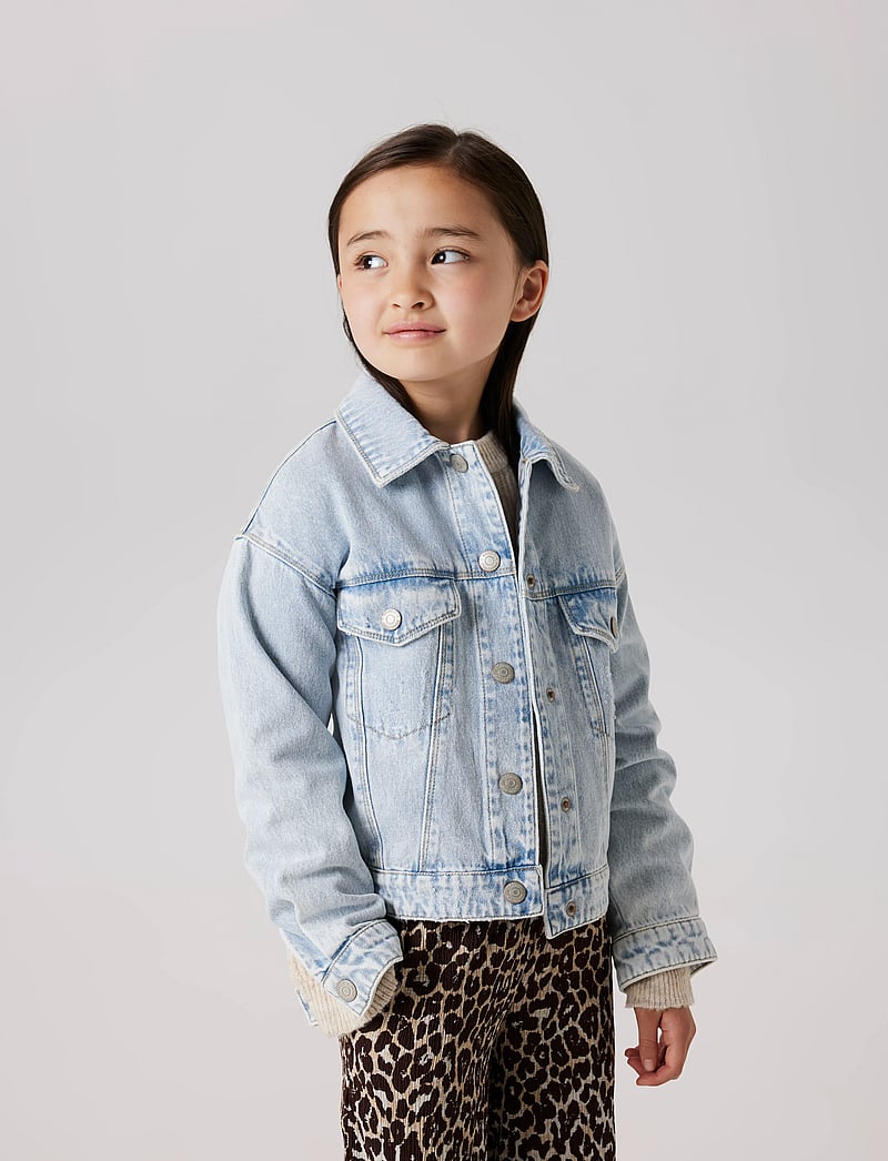 name it - NKFMILA DNM JACKET 8510-ZA NOOS - jeansjackor - light blue bleached denim - 0