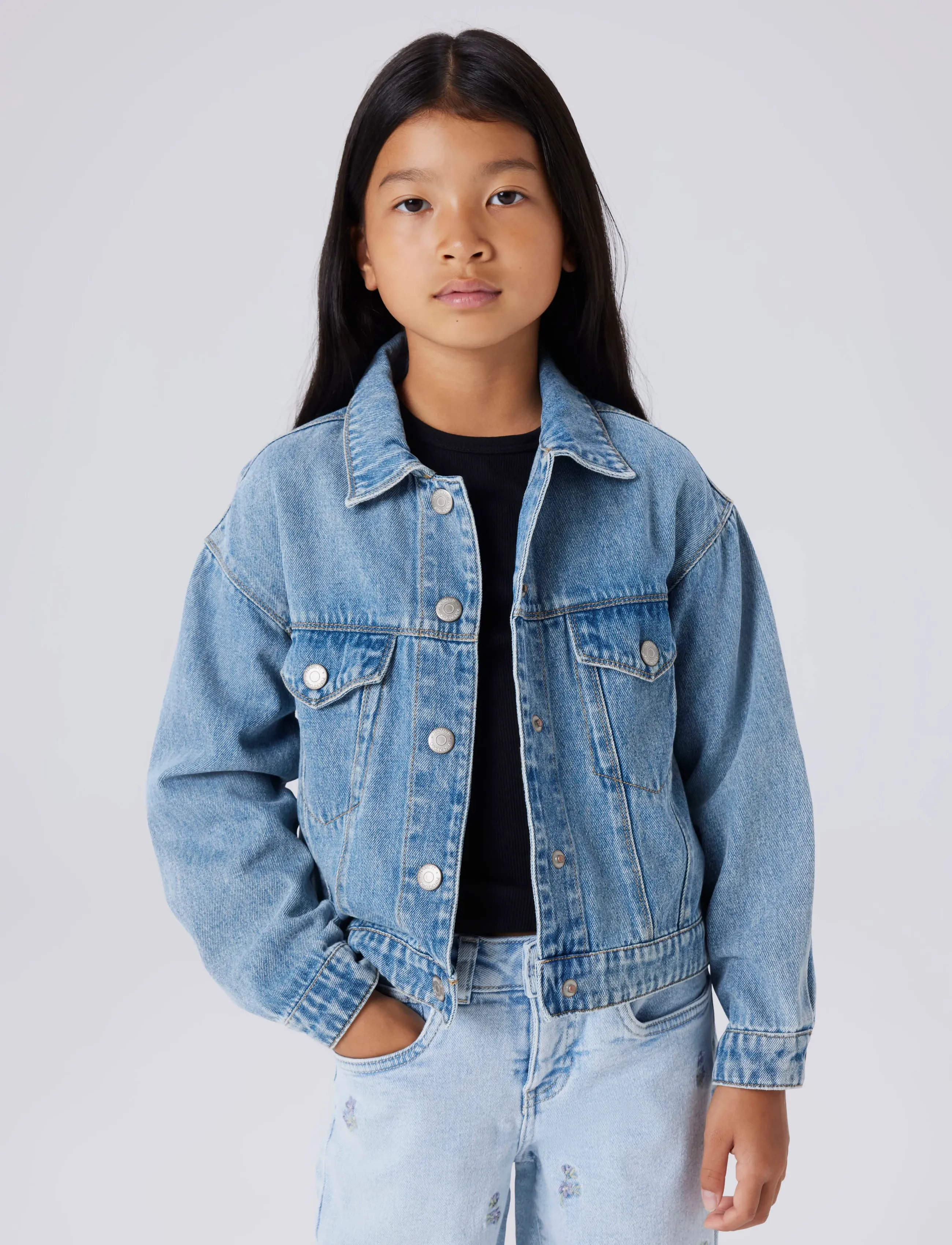 name it - NKFMILA DNM JACKET 8510-ZA NOOS - denimjakker - medium blue denim - 5