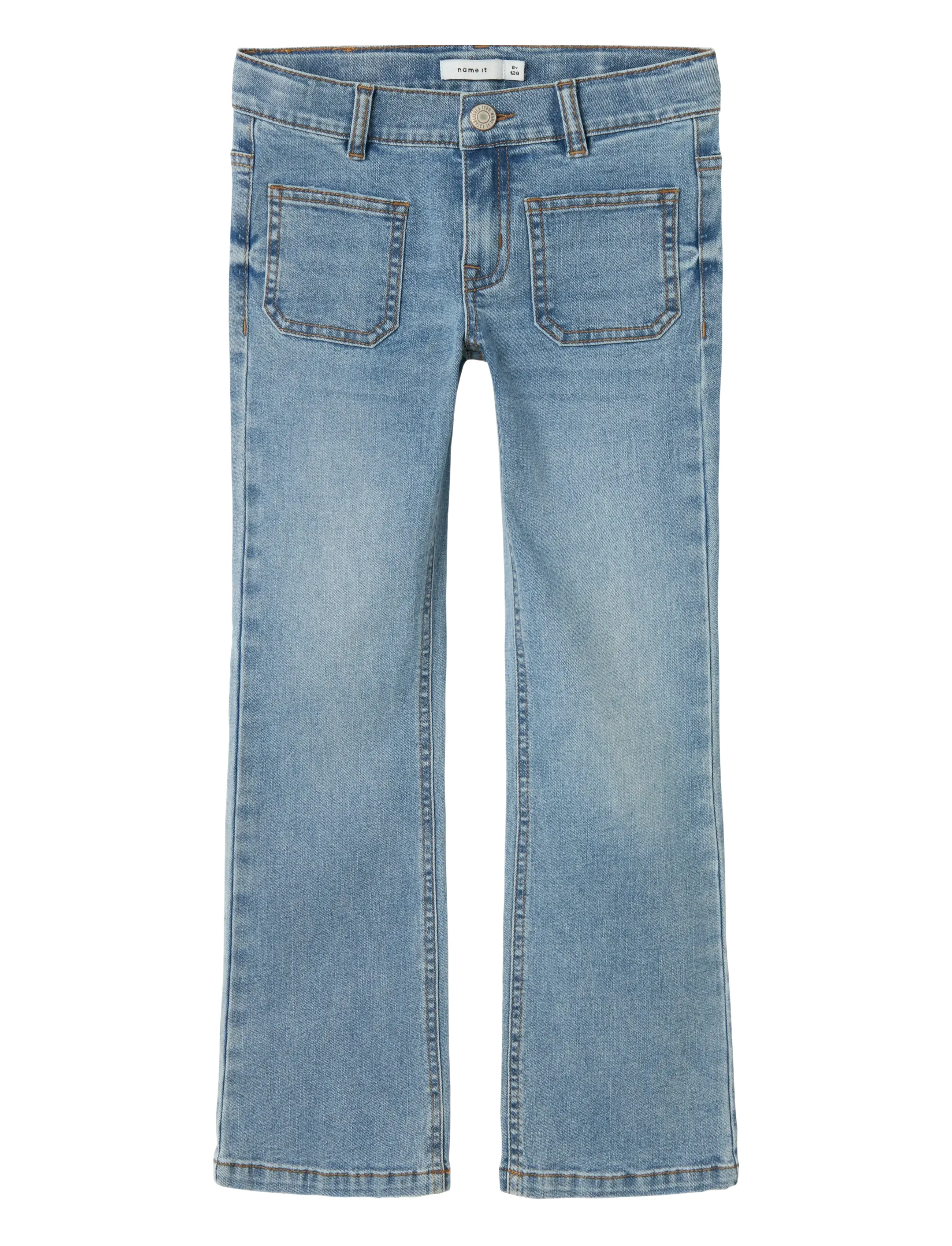 name it NKFPOLLY SKINNY BOOT JEANS 7563-QT K - Bootcut jeans - LIGHT BLUE DENIM / blue