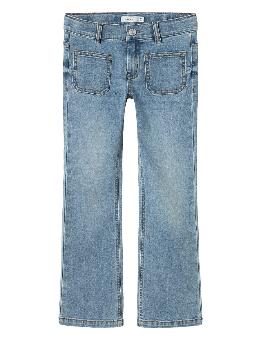 name it - NKFPOLLY SKINNY BOOT JEANS 7563-QT K - bootcut jeans - light blue denim - 1
