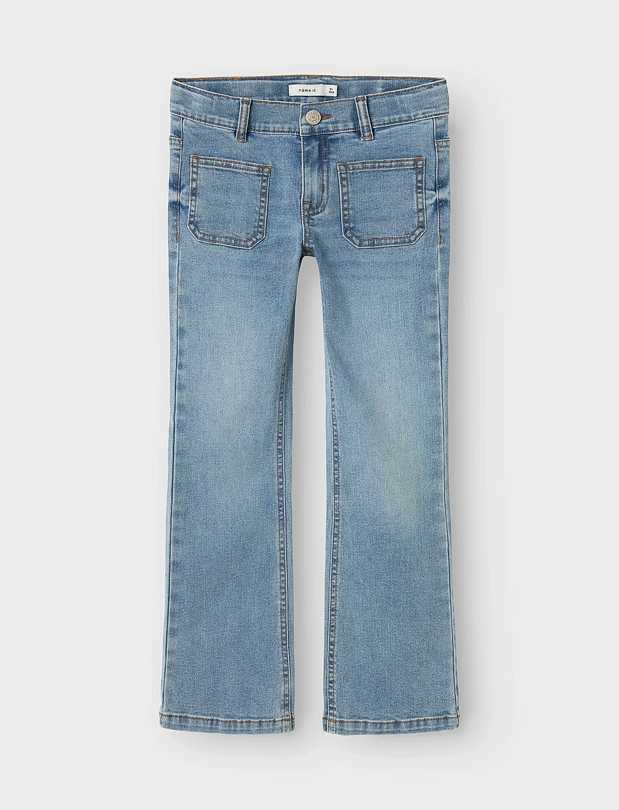 name it - NKFPOLLY SKINNY BOOT JEANS 7563-QT K - bootcut jeans - light blue denim - 0
