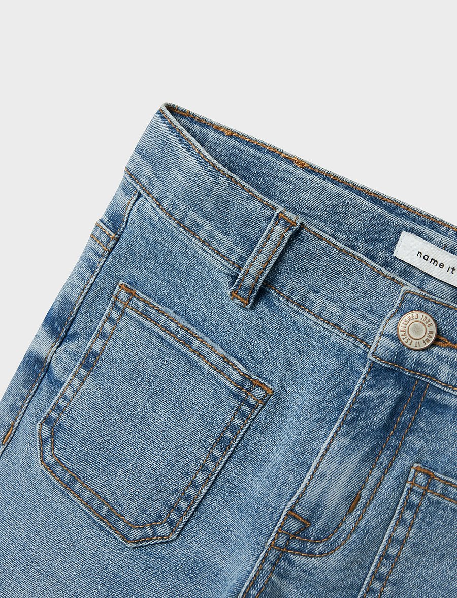 name it - NKFPOLLY SKINNY BOOT JEANS 7563-QT K - bootcut jeans - light blue denim - 4