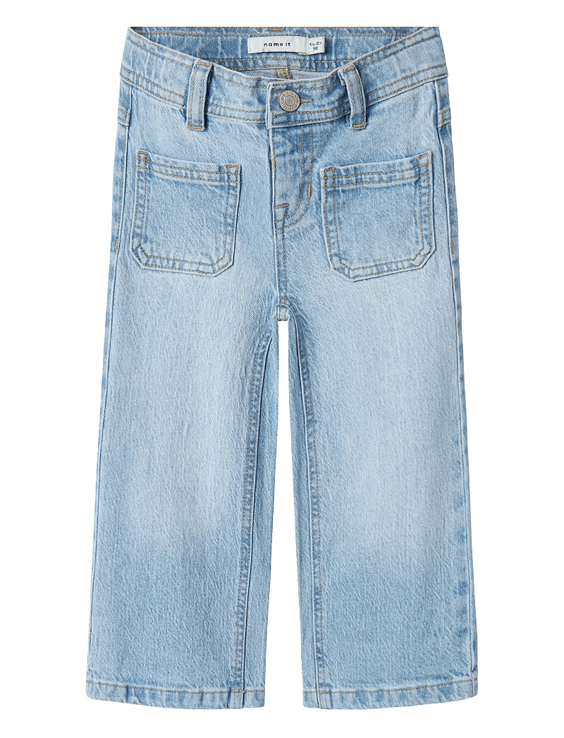name it - NMFSALLI WIDE JEANS 5394-TK T - brede jeans - light blue denim - 1