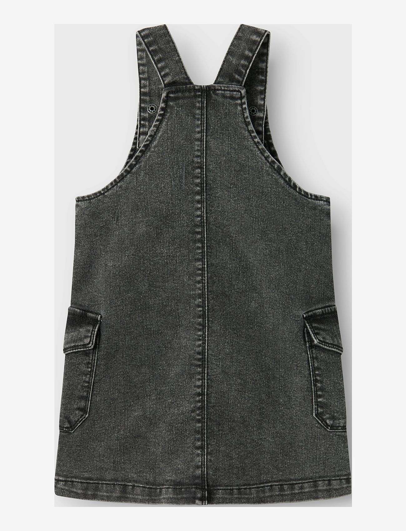 name it - NMFJESSIE DNM SPENCER 9447-FT B - latzkleid - dark grey denim - 1