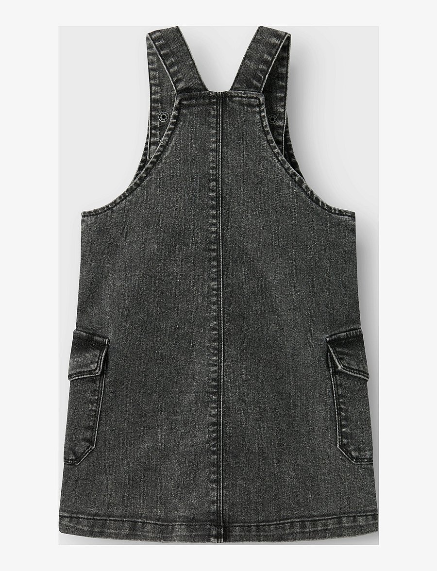 name it - NMFJESSIE DNM SPENCER 9447-FT B - „dungaree“ suknelės su petnešomis - dark grey denim - 1