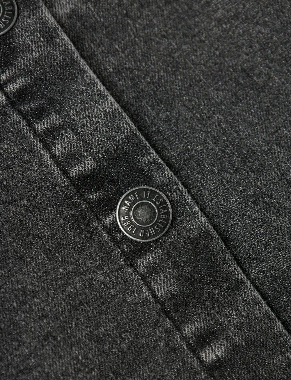 name it - NMFJESSIE DNM SPENCER 9447-FT B - teksakleit - dark grey denim - 2