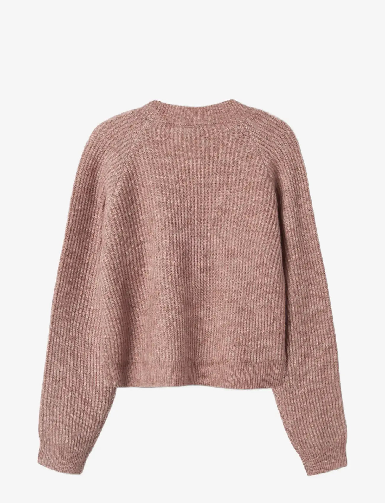 name it - NKFHOLLY BOXY SHORT KNIT CARD NOOS - susegamieji megztiniai - deauville mauve - 1