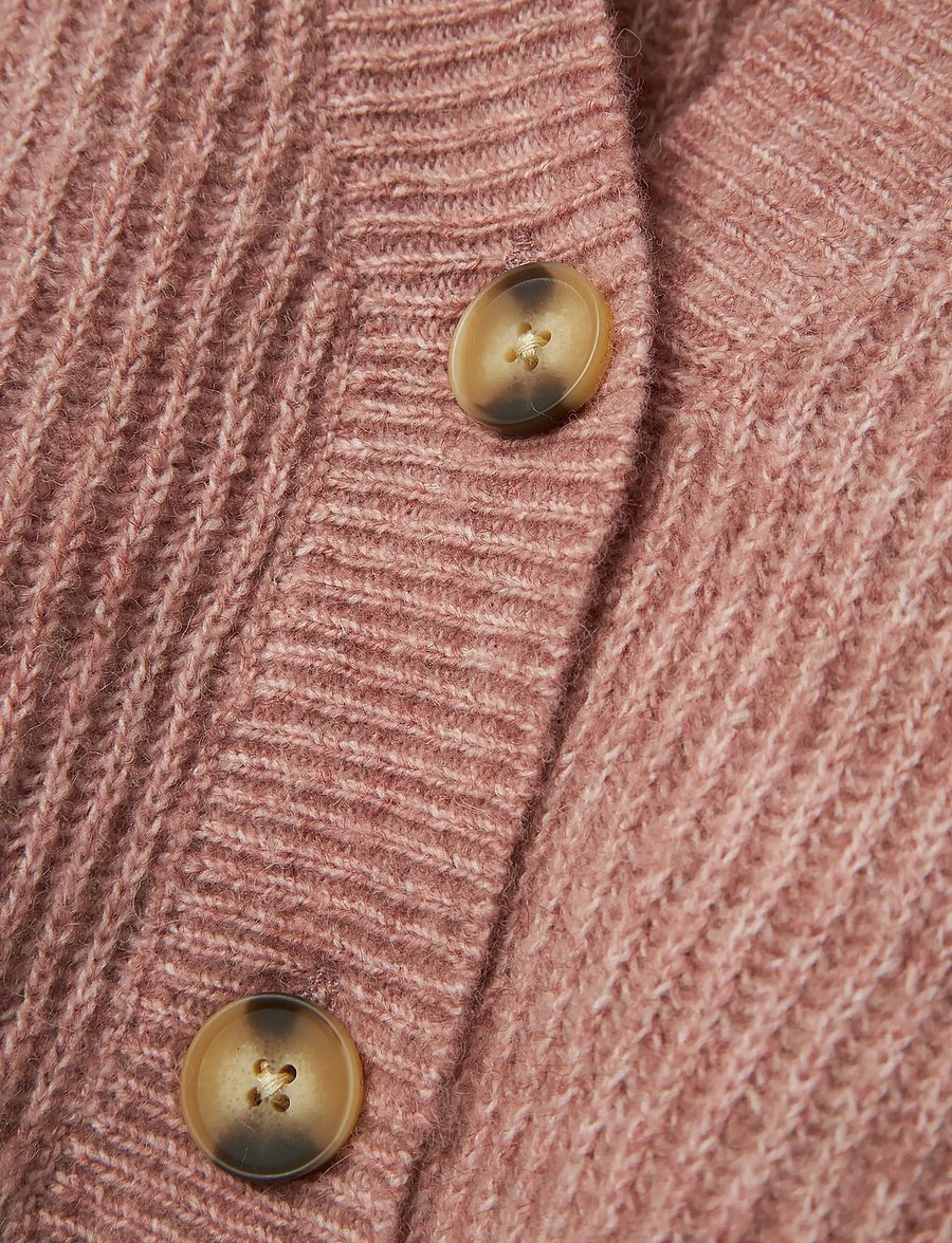 name it - NKFHOLLY BOXY SHORT KNIT CARD NOOS - kardiganid - deauville mauve - 2