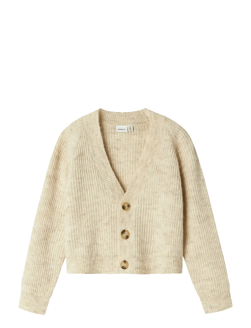 name it - NKFHOLLY BOXY SHORT KNIT CARD NOOS - cardigans - pure cashmere - 0