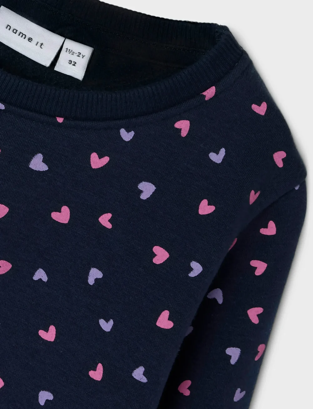 name it - NMFDAVINA LS SWEAT FLEECE BRU NOOS - dressipluusid - dark sapphire - 2